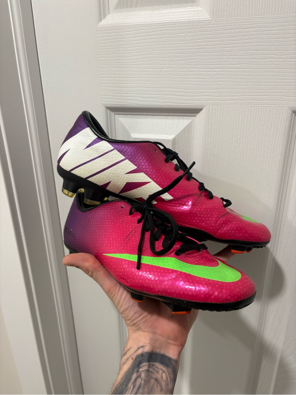 nike mercurial vapor IX FireBerry 2012 Size 9.5 Us Men’s Soccer Cleat Boots